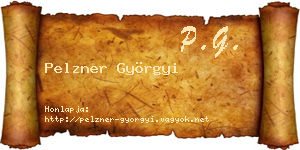 Pelzner Györgyi névjegykártya