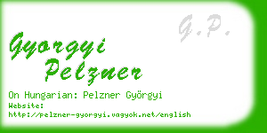 gyorgyi pelzner business card